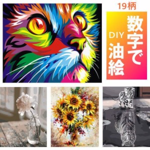 数字油絵 DIY 大人の塗り絵 子供の塗り絵 夏休みの宿題 インテリア 絵画 NEK 7987810 数字 油絵 セット 可愛い 塗り絵 大人 ぬり絵 ぬり