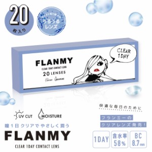 【郵パケット送料無料】フランミークリアワンデー【1箱20枚】FLANMY CLEAR 1DAY 佐々木希  ワンデー クリアコンタクトレンズ コンタクト 