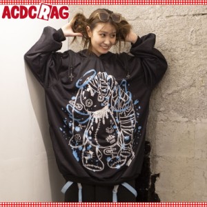 ACDC RAG エーシーディーシーラグ BLOODミル パーカー 原宿系 サブカル バニー パンク ロック サイバー 大きいサイズ ユニセックス