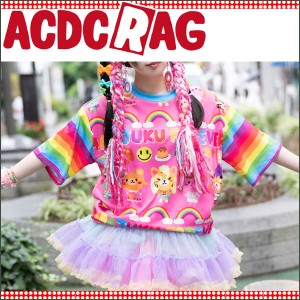 ACDC RAG エーシーディーシーラグ HARAJUKU FE T 原宿系 ファッション 派手カワ カラフル