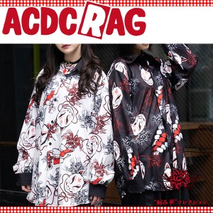 ACDC RAG エーシーディーシーラグ Pヒガンバナ シャツ 長袖 原宿 原宿系 病みかわいい 病みかわ ファッション パンク ロック V系 レディ