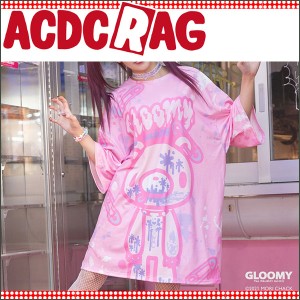 ACDC RAG エーシーディーシーラグ パステルグル〜ミ〜 ヒュージTシャツ 半袖 Tシャツ 原宿 原宿系 ゆめかわいい ファンシー キュート デ