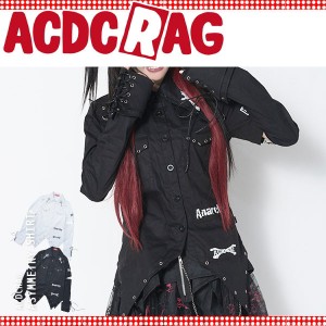 ACDC RAG エーシーディーシーラグ AC RAG L/Sシャツ 原宿系 パンク ロック 病みかわいい ダーク V系