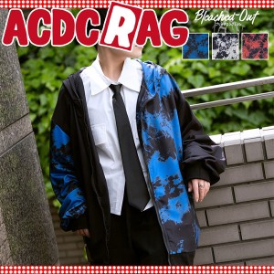 ACDC RAG エーシーディーシーラグ アシメブリーチ ZIP パーカー 原宿系 パンク ロック 病みかわいい