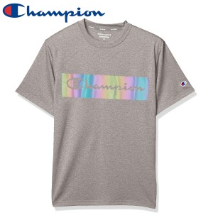 Champion チャンピオン 速乾 ドライ 抗菌 防臭 半袖 Tシャツ オーロラプリント トレーニングウェア ショートスリーブTシャツ C3-RS303 メ