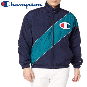 Champion チャンピオン フルジップジャケット アウタージャージ スタンドカラー 撥水 裏起毛 C3-S604 メンズ ネイビー