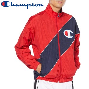 Champion チャンピオン フルジップジャケット アウタージャージ スタンドカラー 撥水 裏起毛 C3-S604 メンズ レッド