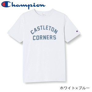 Champion チャンピオン Tシャツ 半袖 綿100% カレッジグラフィックプリント ショートスリーブTシャツ ベーシック C3-V318 メンズ ホワイ