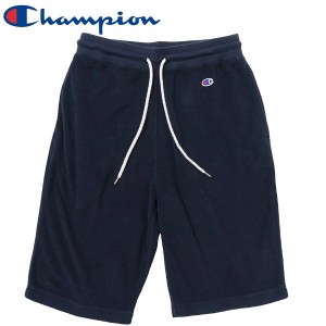 Champion チャンピオン 裏毛 ルームウェア ワンマイルウェア 定番 シーズンレス スウェット ハーフパンツ CW-K503 レディース ネイビー