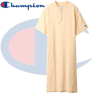 Champion チャンピオン ハーフジップワンピース CW-R305 レディース クリーム