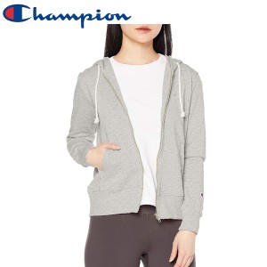 Champion チャンピオン スウェット 裏毛 UVカット ワンポイントロゴ ジップフーデッドスウェットシャツ パーカー CW-T109 レディース オ