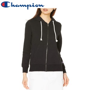 Champion チャンピオン スウェット 裏毛 UVカット ワンポイントロゴ ジップフーデッドスウェットシャツ パーカー CW-T109 レディース ブ