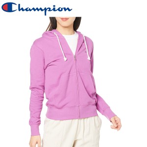 Champion チャンピオン スウェット 裏毛 UVカット ワンポイントロゴ ジップフーデッドスウェットシャツ パーカー CW-T109 レディース ラ