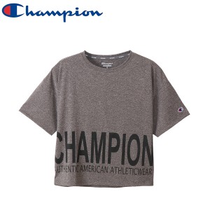 Champion チャンピオン 速乾 防臭 スクリプトロゴ ウィメンズ スポーツ Tシャツ ショートスリーブTシャツ CW-TS316 レディース チャコー