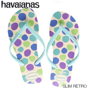 havaianas ハワイアナス SLIM RETRO レディース ビーチサンダル おしゃれ 海 ビーサン HA3-056 / IBL