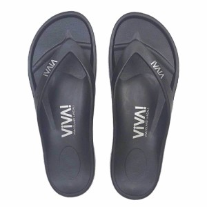 VIVA! ISLAND ビバアイランド JAPAN FLIP FLOP ビーチサンダル メンズ レディース ブラック V-821102 BLK