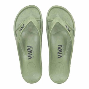 VIVA! ISLAND ビバアイランド JAPAN FLIP FLOP ビーチサンダル メンズ レディース カーキ V-821104 KHK