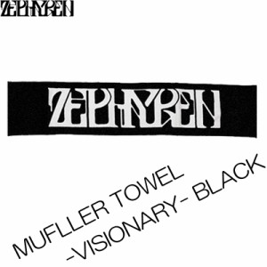 Zephyren ゼファレン MUFLLER TOWEL -VISIONARY- BLACK