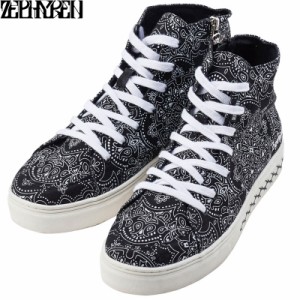 Zephyren ゼファレン MID CUT SNEAKER PAISLEY