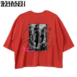 Zephyren ゼファレン DOLMAN BIG TEE L/S RED / Creux