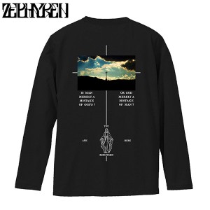 Zephyren ゼファレン L/S TEE - twilight - BLACK