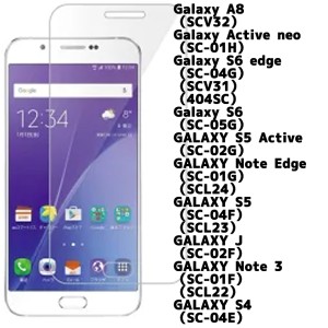 [送料無料]GalaxyA8/Activeneo/GalaxyS6edge/S6/S5Active/NoteEdge/S5/GalaxyJ/Note3/S4液晶保護フィルム