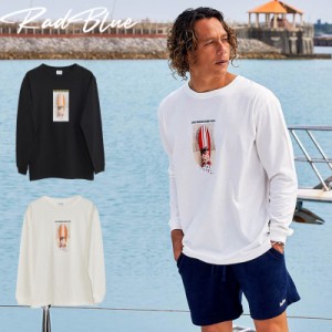 RadBlue ラッドブルー LONG SLEEVE TEE ロンT MINI SURF ミニサーフ ロングスリーブTシャツ メンズ 長袖シャツ ブラック ホワイト S M L 