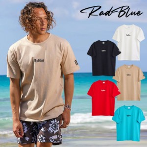 RadBlue ラッドブルー OE天竺 半袖メンズTシャツ SL シンプル ロゴ Tシャツ メンズ 半袖シャツ ブラック ホワイト ベージュ ミントブルー