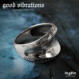 good vibrations グッドバイブレーション シルバーリング メンズ ワイドリング シンプル プレーン