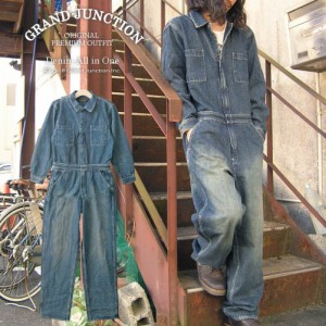 GrandJunction デニムオールインワン/ツナギ/インディゴ/ビンテージ/UNISEX/ ANP239 アパレルセール