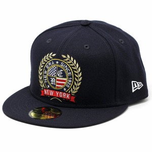 キャップ ニューエラ NEWERA 59FIFTY ロゴエンブロイダリー エンブレム 帽子 大きいサイズあり ベースボールキャップ アメリカ国旗 スト