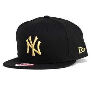 NEWERA キャップ メンズ ニューエラ new era 9FIFTY ニューヨーク・ヤンキース ブラック×メタリック