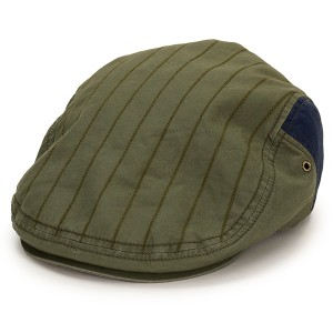 ノックス ハンチング メンズ ストライプ 春夏 帽子 日本製 コットン100% knox ハンチング帽 紳士 