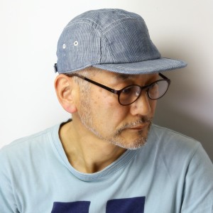 DAKS ジェットキャップ ストライプ 涼しい ダックス 帽子 麻 日本製 春夏 キャップ 大きいサイズ