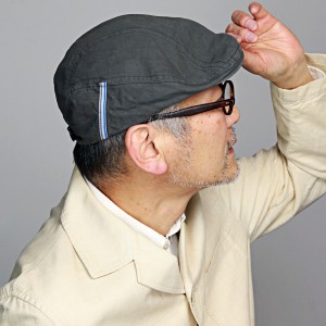 帽子 メンズ ハンチング KNOX 日本製 綿100% 春夏 ノックス 涼しい 紳士 バイオウォッシュ ハンチ