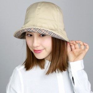 DAKS UV加工 チューリップハット 帽子 レディース UVカット帽子 ハット 婦人 ダックス 日本製 ハ