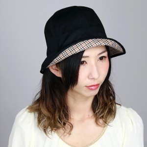 チューリップハット DAKS UV加工 帽子 レディース UVカット帽子 ハット 婦人 ダックス 日本製 ハ