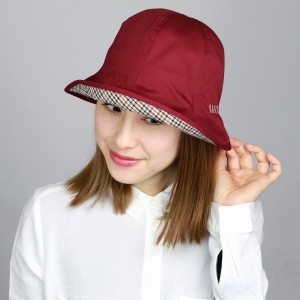 UV加工 レディース UVカット帽子 ハット チューリップハット DAKS 婦人 帽子 ダックス 日本製 ハ