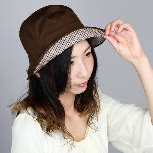 ダックス チューリップハット DAKS レディース UVカット帽子 ハット UV加工 婦人 帽子 日本製 ハ