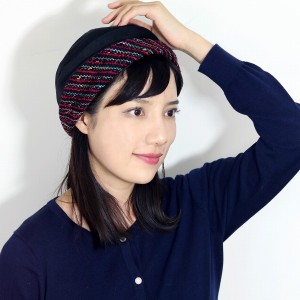 ハット レディース 秋 冬 モデリア 帽子 日本製 ストレッチスエード トークフード 婦人用 MODELIA