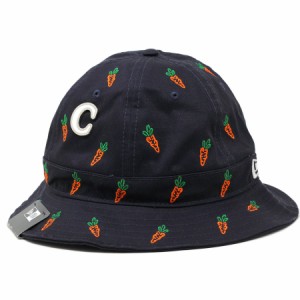 ニューエラ キャロッツ コラボ 帽子 NEWERA × CARROTS BY ANWAR CARROTS ハット メンズ メトロハット 人参柄 紺 ネイビー ストリートフ