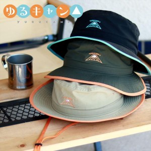 ゆるキャン ハット yurucamp アドベンチャーハット キャンプ メンズ 撥水 ハット レディース ゆるキャン△ アニメ 折りたたみ アウトドア