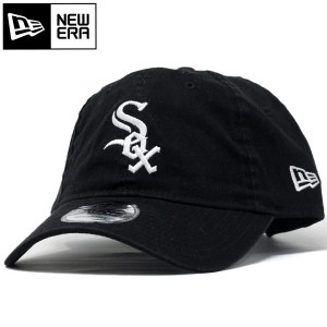 NEWERA キャップ メンズ 帽子 綿100% ニューエラ ブランド MLB 9TWENTY メジャーリーグ NY 920 ロゴキャップ 黒 ブラック シカゴ ホワイ