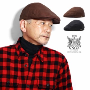 ハンチング帽子 メンズ ノックス 紳士帽子 ハンチング帽 メンズ ウォッシャブルレザー ハンチング メンズ 本革製 アイビーキャップ KNOX 