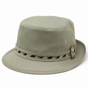 DAKS 帽子 ハット メンズ ダックス シンプル アルペンハット コットン 日本製 おしゃれ チェック ベージュ［ alpine hat ］送料無料 男性