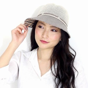 DAKS 日よけ ハット レディース ジョッキーハット 春夏 帽子 綿ロード 涼しい ダックス ハット 婦人 ジョッキーキャップ 日本製 ミセス 