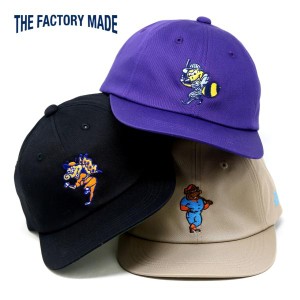 THE FACTORY MADE キャップ メンズ キャラクター ファクトリーメイド 帽子 ツイル マスコットキャップ 58cm ベースボールキャップ ベージ