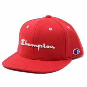 champion キャップ 赤 メンズ チャンピオン 帽子 スウェット 6方キャップ レディース 秋冬 カジュアル 帽子 スポーツ 野球帽 cap フリー