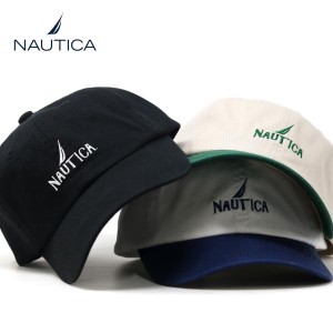 NAUTICA ノーティカ キャップ メンズ ブランド レディース フレッピー コットン キャップ 刺繍ロゴ 春 夏 秋 冬 帽子 サイズ調整 無地 ツ