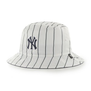 47 バケットハット ヤンキース メンズ レディース 47BRAND 帽子 ブランド ハット ストライプ バケハ '47 PINSTRIPED BUCKET ネイビー [ 